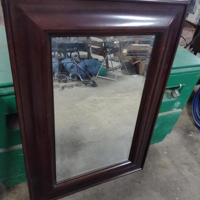 Wood Framed Wall Mirror