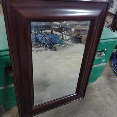 Wood Framed Wall Mirror
