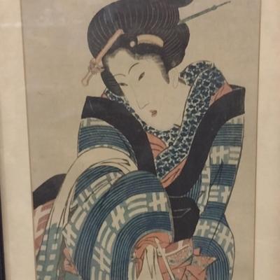 Vintage Asian Block Print