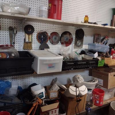 Collection of Hardware and Shop Accessories (No Shelves)