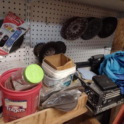 Collection of Hardware and Shop Accessories (No Shelves)
