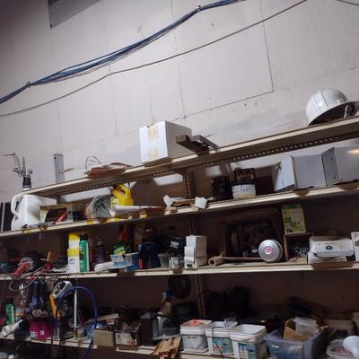 Collection of Hardware and Shop Accessories (No Shelves)
