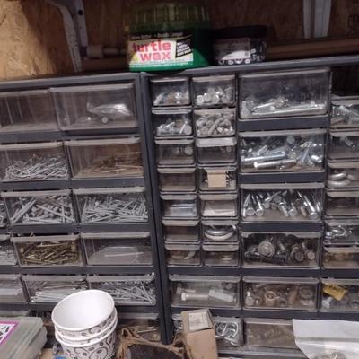 Nice Collection Set of Four Pigeonhole Hardware Boxes