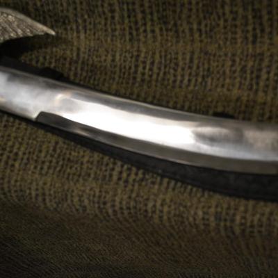 Vintage Wing Hilt, Unicorn Pommel Short Scimitar w/ Scabbard 26.75”