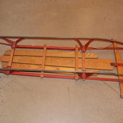 51” Vintage Flexible Flyer ‘Airline Jr.’ Metal Runner Sled