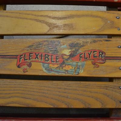 51” Vintage Flexible Flyer ‘Airline Jr.’ Metal Runner Sled