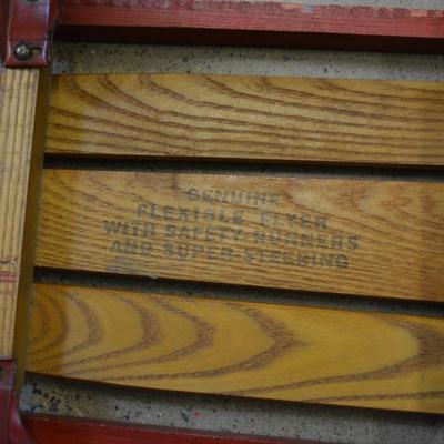 51” Vintage Flexible Flyer ‘Airline Jr.’ Metal Runner Sled