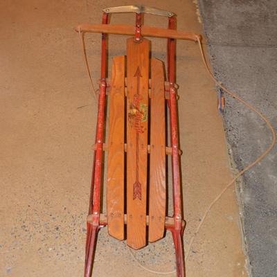 51” Vintage Flexible Flyer ‘Airline Jr.’ Metal Runner Sled