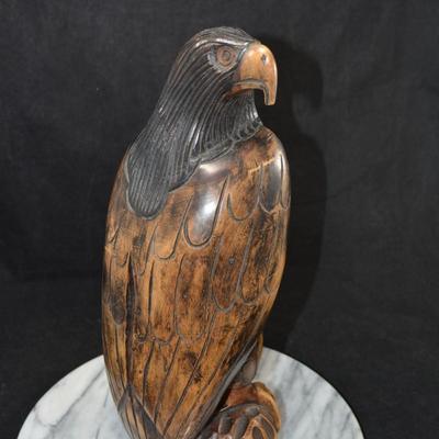 Vintage Hand Carved Hardwood Eagle 14”