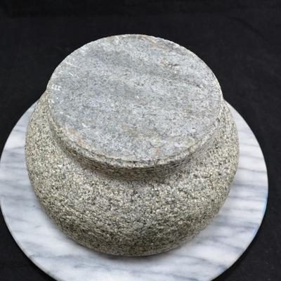 Vintage Stone Mortar & Pestle/Molcajete