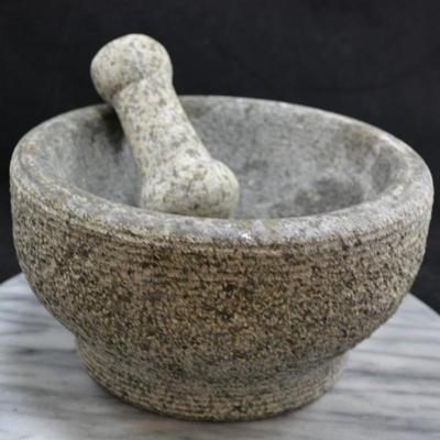 Vintage Stone Mortar & Pestle/Molcajete
