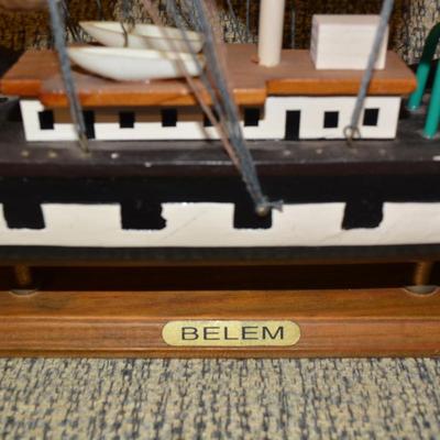 Vintage Model Tall Shipp ‘Belem’ 19”x19”x 3.5”