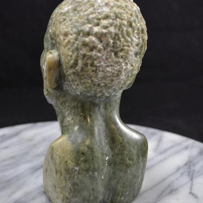 Vintage Handsome Soapstone African Bust, 6”