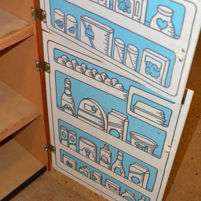 Vintage Press Board Toy Kitchen 45”x31”x13”