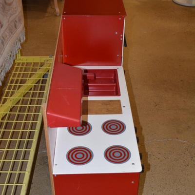 Vintage Press Board Toy Kitchen 45”x31”x13”