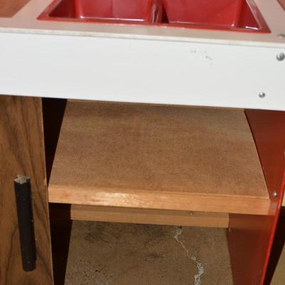 Vintage Press Board Toy Kitchen 45”x31”x13”