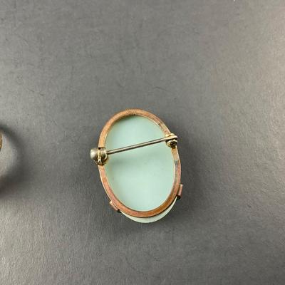 -104- CAMEO | Pink Ring & Light Blue Pin