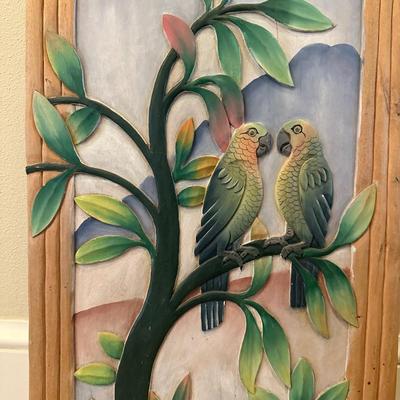 Original Carved Wood Painting