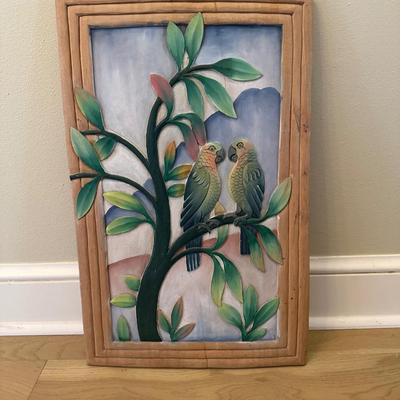 Original Carved Wood Painting
