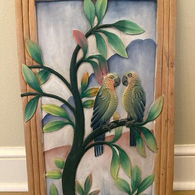 Original Carved Wood Painting