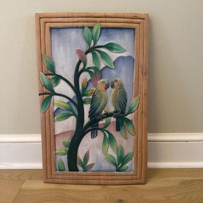 Original Carved Wood Painting