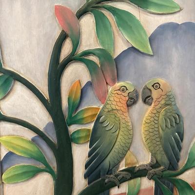 Original Carved Wood Painting