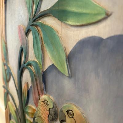 Original Carved Wood Painting