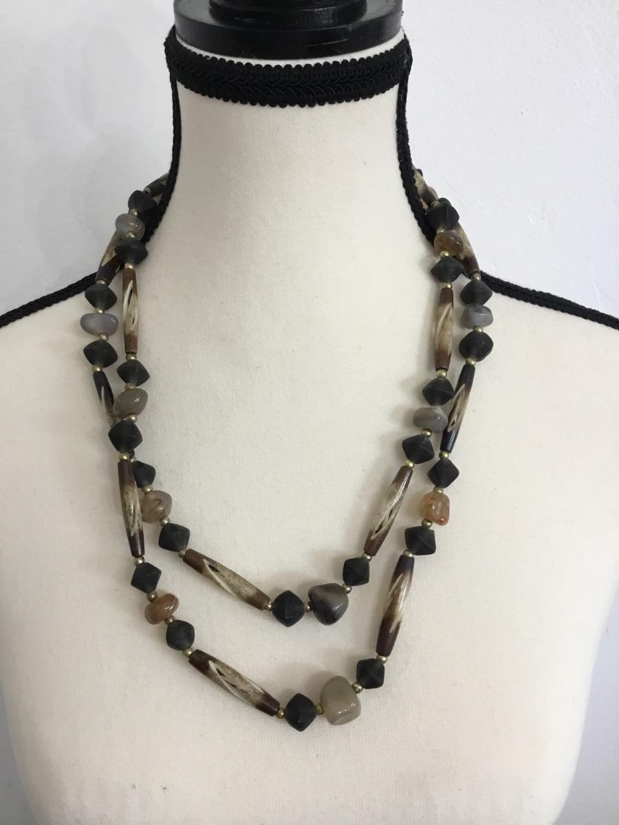 Collier Vintage Mony Art - Or Et Pierres, Bijou Italien Rare