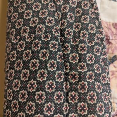 Vintage Double Wedding Ring Hand Pieced Hand Stitched Full Quilt 84"x82"
