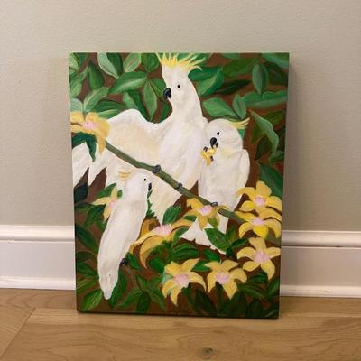 Original Painting of Cockatiels