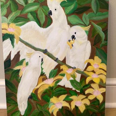 Original Painting of Cockatiels