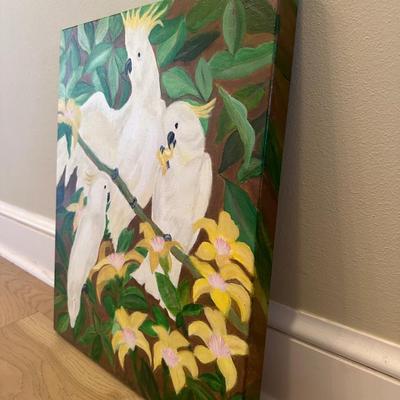 Original Painting of Cockatiels