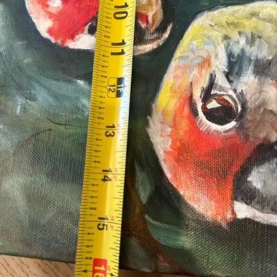 Original Painting of Two Parrots