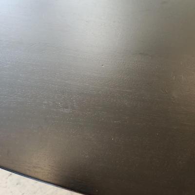 Espresso stained oval coffee table
