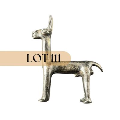 -111- SILVER | Unmarked Llama Pin