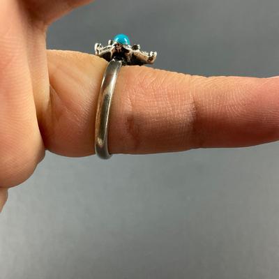 -117- SILVER | Three Stone & Sterling Silver Rings