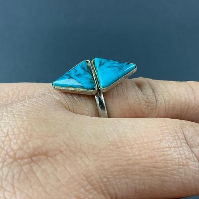 -117- SILVER | Three Stone & Sterling Silver Rings