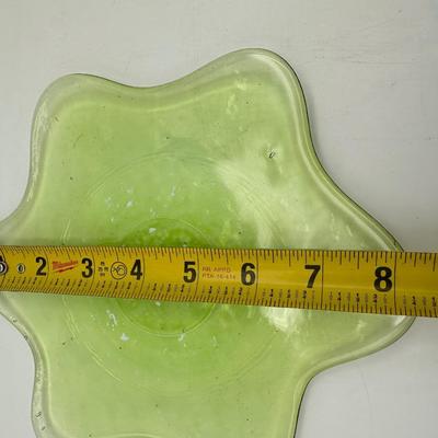 Four (4) Blown Star Shaped Plates (See Details)