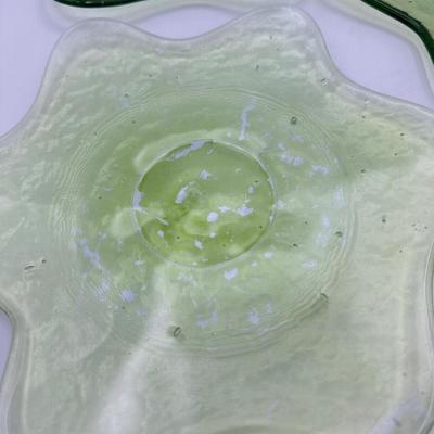 Four (4) Blown Star Shaped Plates (See Details)