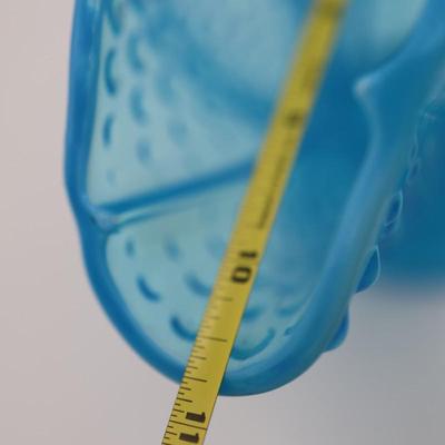 Blue Opalescent Hobnail Fan Vase