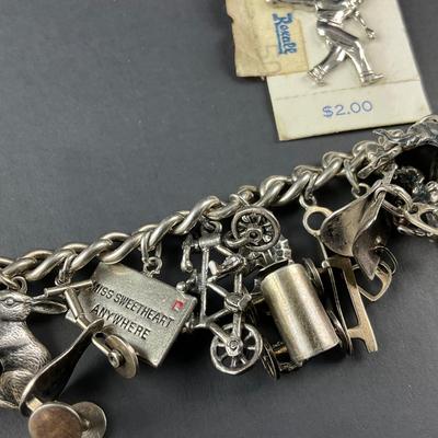 -121- SILVER | 925 Sterling Silver Charm Bracelet & Extra Loose Charm