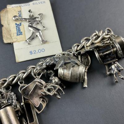 -121- SILVER | 925 Sterling Silver Charm Bracelet & Extra Loose Charm