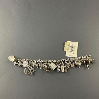 -121- SILVER | 925 Sterling Silver Charm Bracelet & Extra Loose Charm