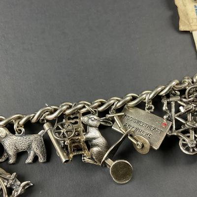-121- SILVER | 925 Sterling Silver Charm Bracelet & Extra Loose Charm