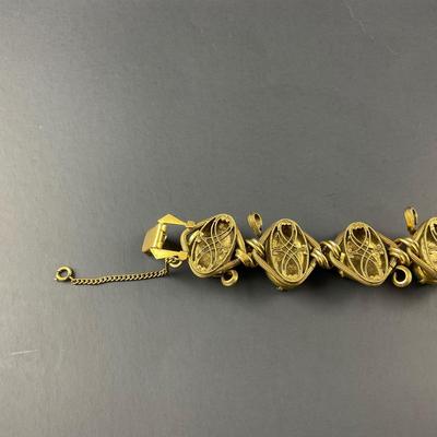 -125- COSTUME JEWELRY | Henkel & Gross For Dior | 1950’s Chunky Jade Stone Bracelet