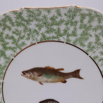 LIMOGES French China Fish Plates - Set of (4)