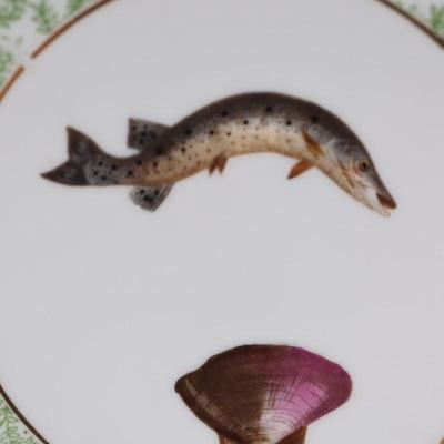 LIMOGES French China Fish Plates - Set of (4)