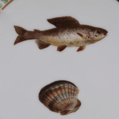LIMOGES French China Fish Plates - Set of (4)