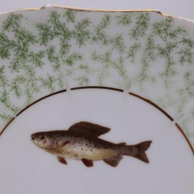 LIMOGES French China Fish Plates - Set of (4)