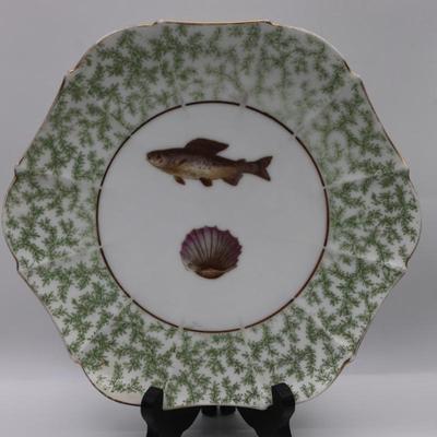 LIMOGES French China Fish Plates - Set of (4)